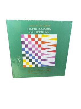 Library of Games Backgammon and Checkers Set by Design Works Ink.